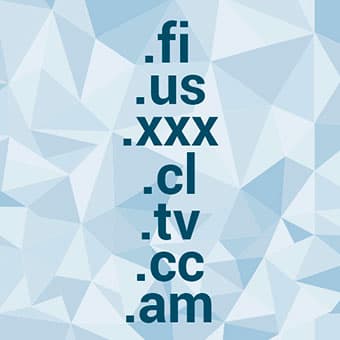 New accreditations: .am, .cc, .cl, .fi, .tv, .us and .xxx