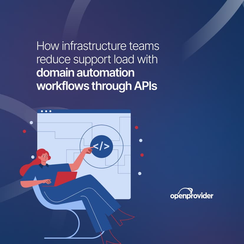How infrastructure teams reduce support load with domain automation workflows through APIs