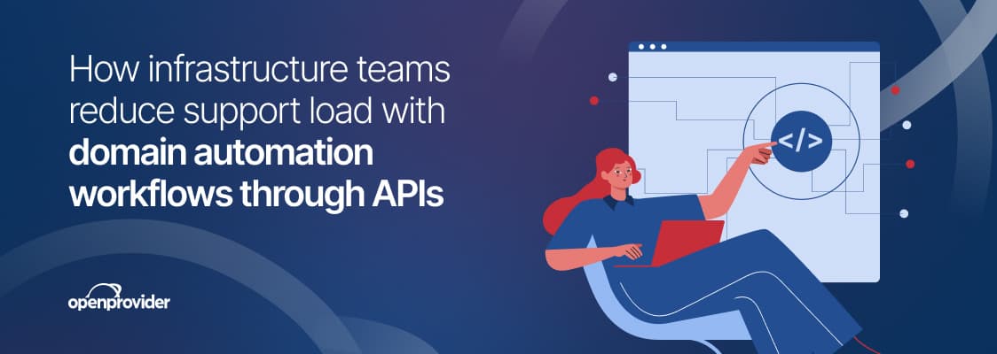 How infrastructure teams reduce support load with domain automation workflows through APIs